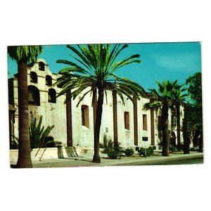 Vintage Postcard Mission Sam Gabriel California Church Religion Franciscan